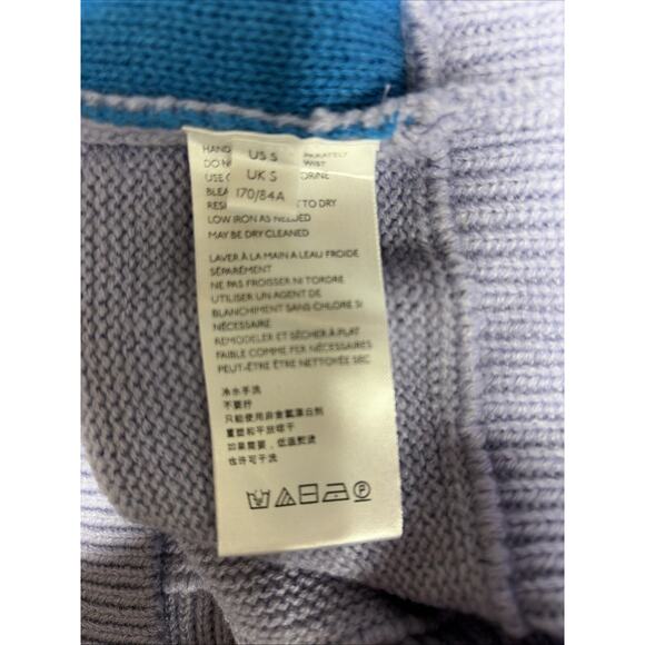 BDG Urban Outfitters Half-Zip Jesse Pullover Sweater Purple/Star Print Sz Small - Picture 4 of 6